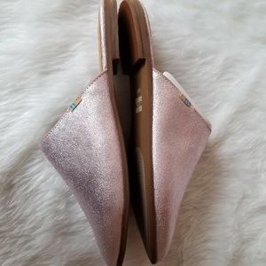 Pewter Metallic Leather Women's Jutti Mules